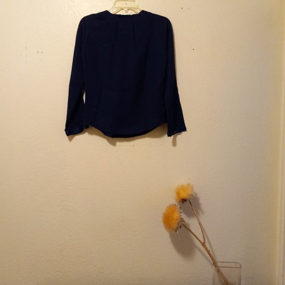 100% Silk Ruffle Neck Blouse Designer Girly Romantic Feminine Frenchgirl Size 0 - Picture 7 of 15